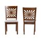 Baxton Studio Olympia Modern Grey Fabric and Walnut Brown Finished Wood 2-Piece Dining Chair Set 231-2PC-13182-ZORO - alternate 6